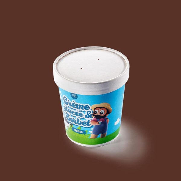 Pot de glace straciatella 500 ml