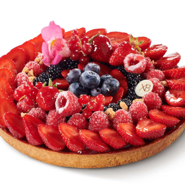 Tarte fruits rouges 6 personnes