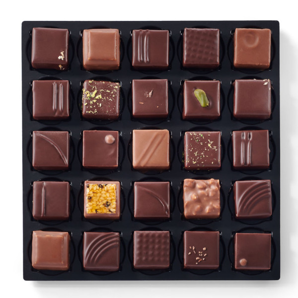 Coffret 25 chocolats assortis 