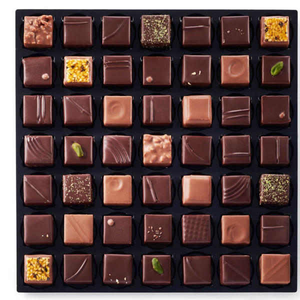 Coffret 49 chocolats assortis 