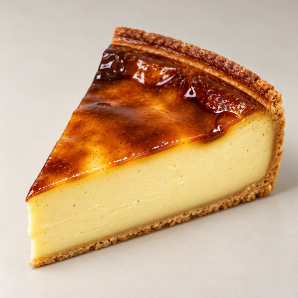 Part de flan vanille de Madagascar